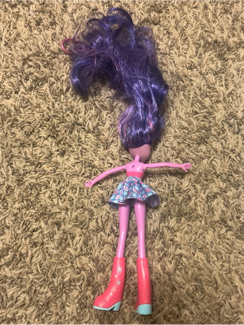 My Little Pony Equestria Girls Rainbow Rocks Doll Dings Talks Twilight Sparkle.